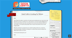 Desktop Screenshot of geekcrafts.com