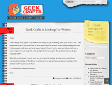 Tablet Screenshot of geekcrafts.com